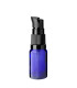 Glasflasche 10 ml blau mit schwarzer Pumpe [2]