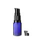 Glasflasche 10 ml blau mit schwarzer Pumpe [2]