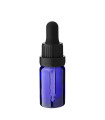 Glasflasche 10 ml blau mit schwarzer Pipette