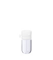 Glasfläschchen 1,5 ml klar mit weißem Flip-Top-Verschluss [1]