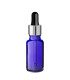 Glasflasche 20 ml blau mit silberner Pipette [2]