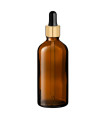 Glasflasche 100 ml braun mit goldener Pipette [2]