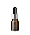 Glasflasche 5 ml braun mit silberner Pipette [2]