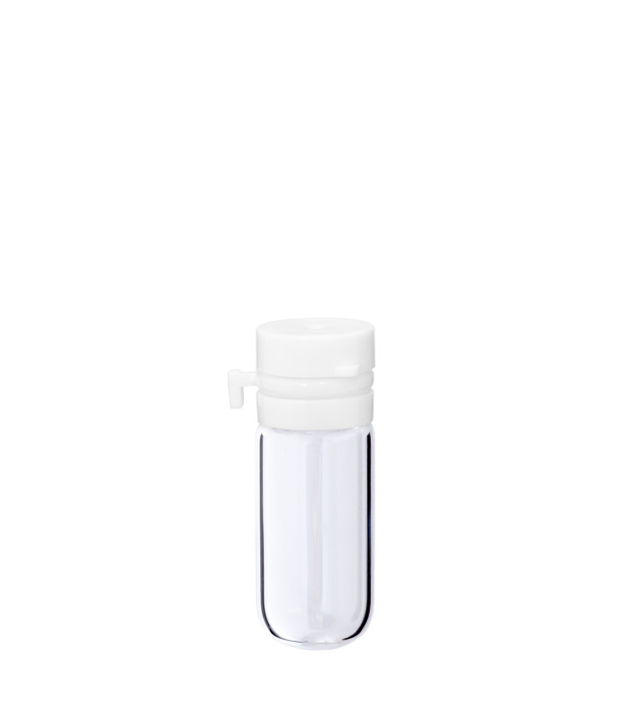 Glasfläschchen 2 ml klar mit weißem Flip-Top-Verschluss [1]