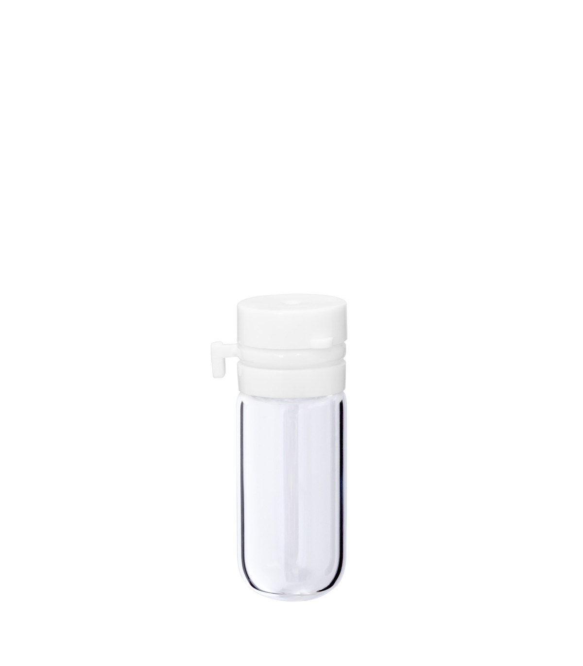 Glasfläschchen 2 ml klar mit weißem Flip-Top-Verschluss [1]