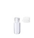 Glasfläschchen 2 ml klar mit weißem Flip-Top-Verschluss [1]
