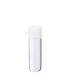 Glasfläschchen 3 ml klar mit weißem Flip-Top-Verschluss [1]