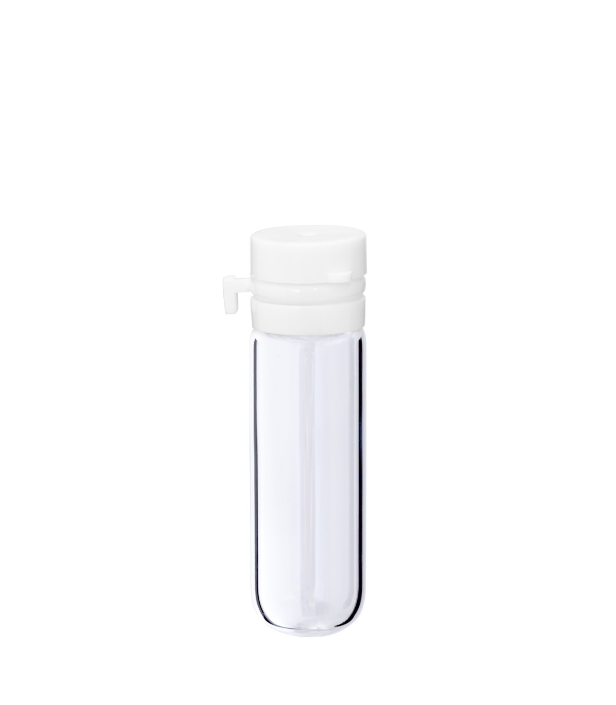 Glasfläschchen 3 ml klar mit weißem Flip-Top-Verschluss [1]