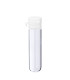 Glasfläschchen 4 ml klar mit weißem Flip-Top-Verschluss [1]
