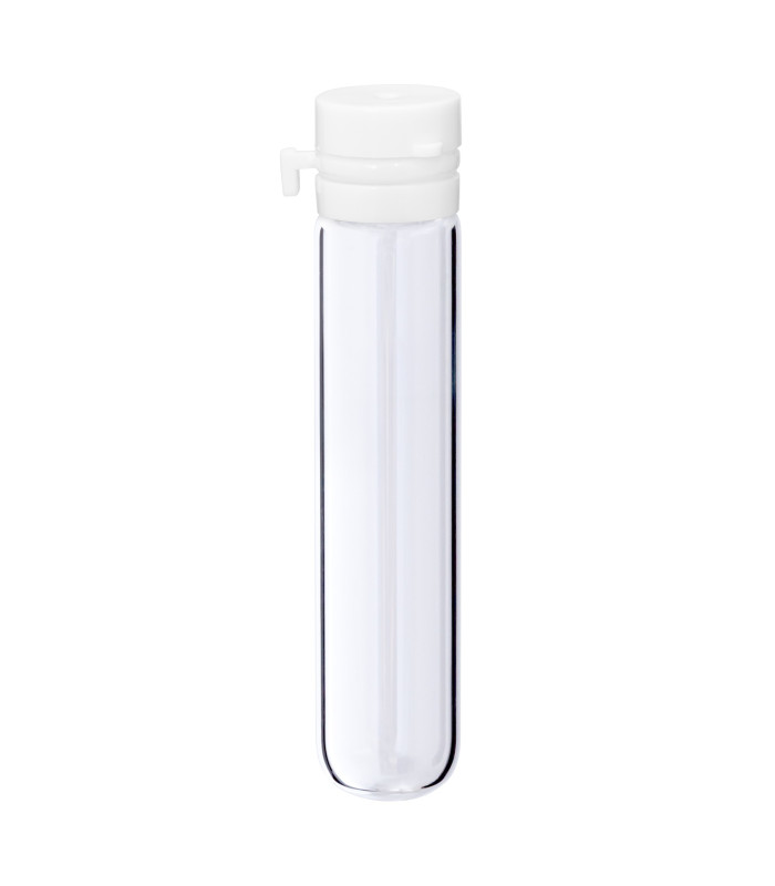 Glasfläschchen 5 ml klar mit weißem Flip-Top-Verschluss [1]