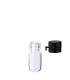 Glasfläschchen 1,5 ml klar mit schwarzem Flip-Top-Verschluss [1]