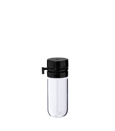 Glasfläschchen 2 ml klar mit schwarzem Flip-Top-Verschluss [1]