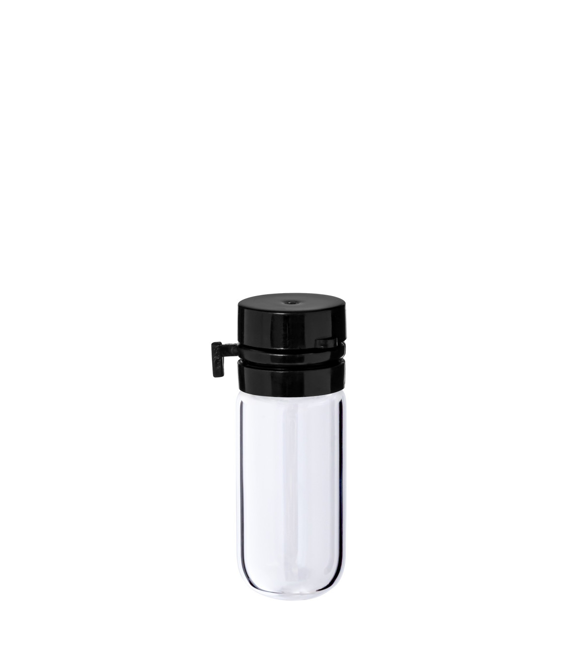 Glasfläschchen 2 ml klar mit schwarzem Flip-Top-Verschluss [1]