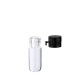 Glasfläschchen 2 ml klar mit schwarzem Flip-Top-Verschluss [1]