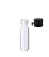 Glasfläschchen 3 ml klar mit schwarzem Flip-Top-Verschluss [1]
