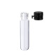 Glasfläschchen 4 ml klar mit schwarzem Flip-Top-Verschluss [1]
