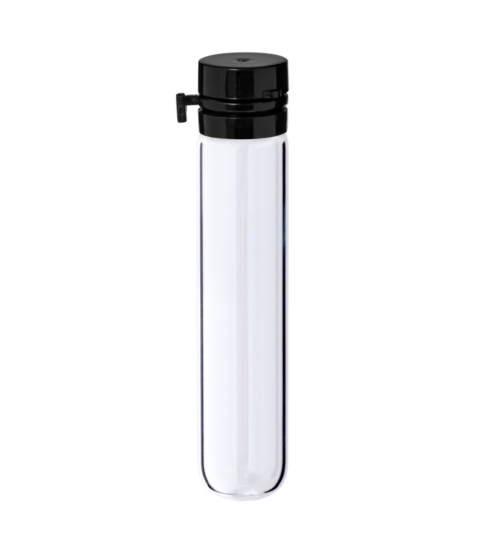 Glasfläschchen 5 ml klar mit schwarzem Flip-Top-Verschluss [1]