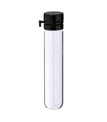 Glasfläschchen 5 ml klar mit schwarzem Flip-Top-Verschluss [1]