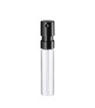 Glasfläschchen 2 ml klar mit schwarzem Push-on-Zerstäuber