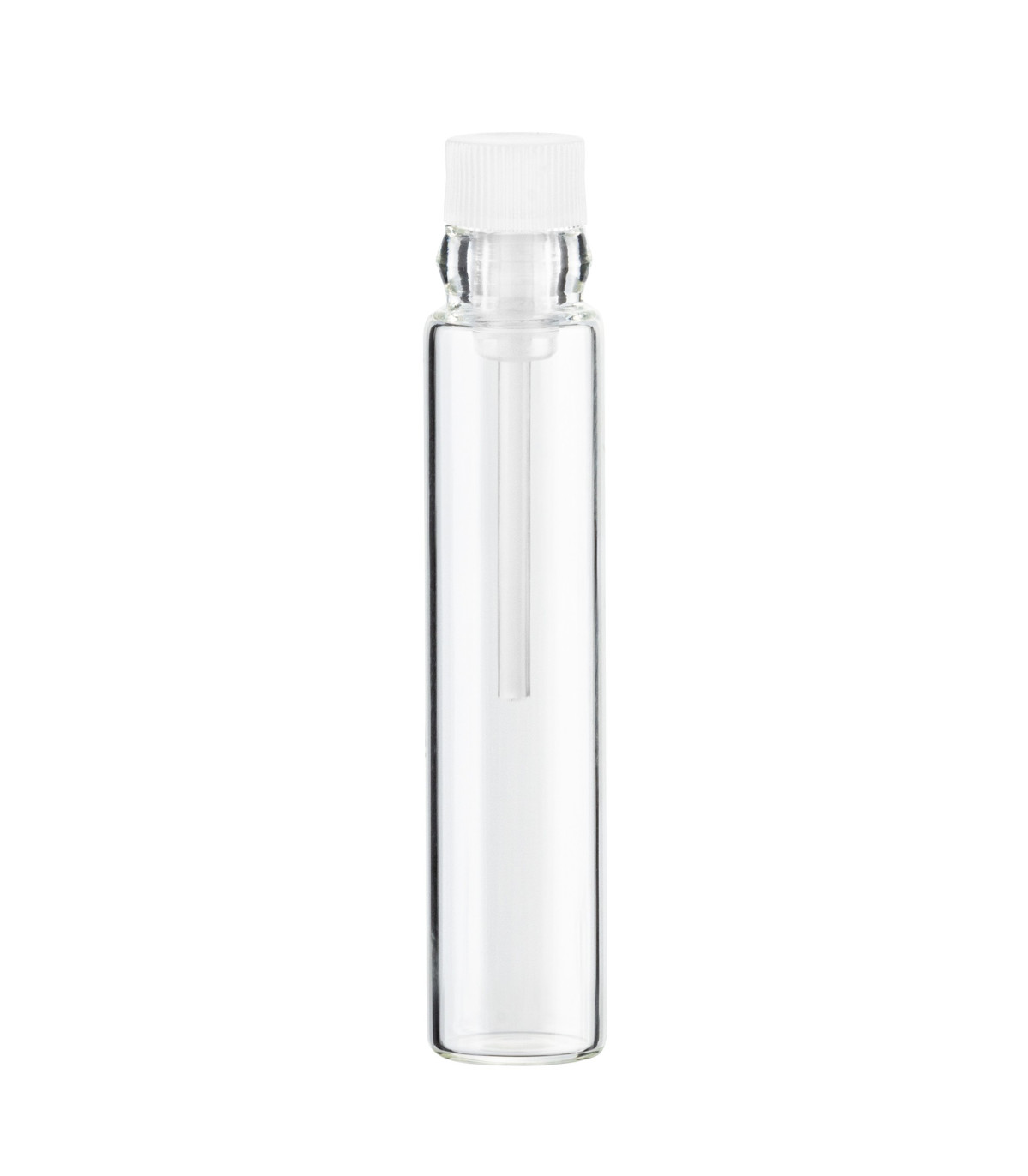 Glasfläschchen 2 ml klar mit weißem Applikator [2]