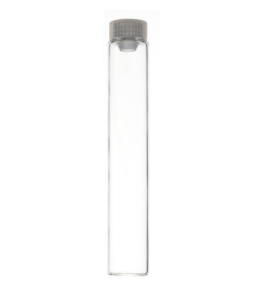 Glasfläschchen 5 ml klar mit flachem Stopfen [2]