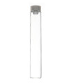 Glasfläschchen 5 ml klar mit flachem Stopfen [2]