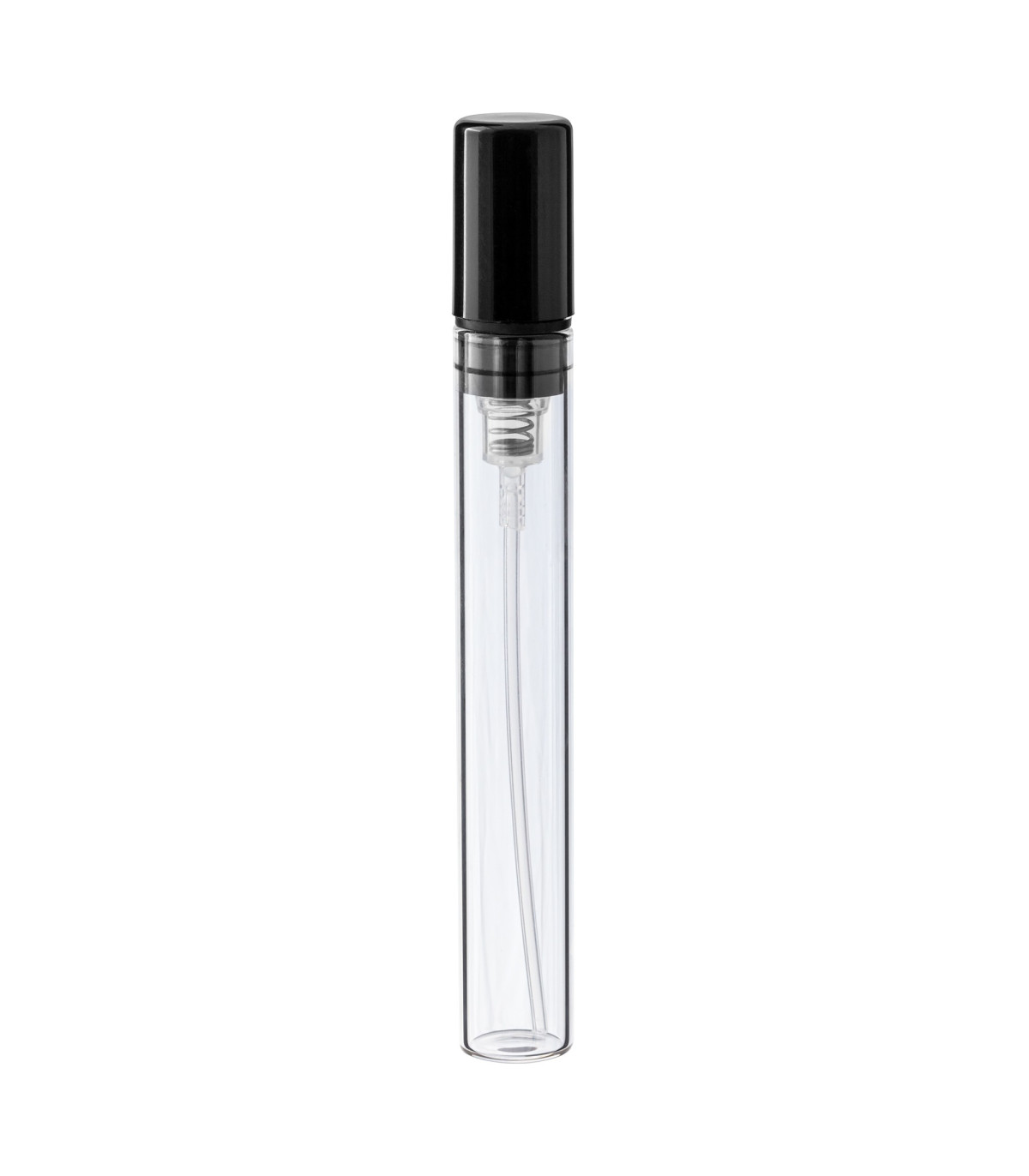 Glasfläschchen 5 ml klar mit schwarzem Steckzerstäuber [2]