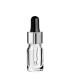 Glasflasche 5 ml klar mit silberner Pipette [2]