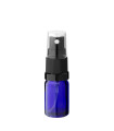 Glasflasche 5 ml blau mit schwarzem Zerstäuber