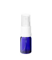 Glasflasche 5 ml blau mit weißem Zerstäuber