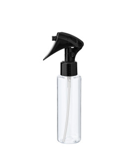 PET-Flasche 100 ml transparent mit schwarzem Sprühkopf Mini-Trigger [2]
