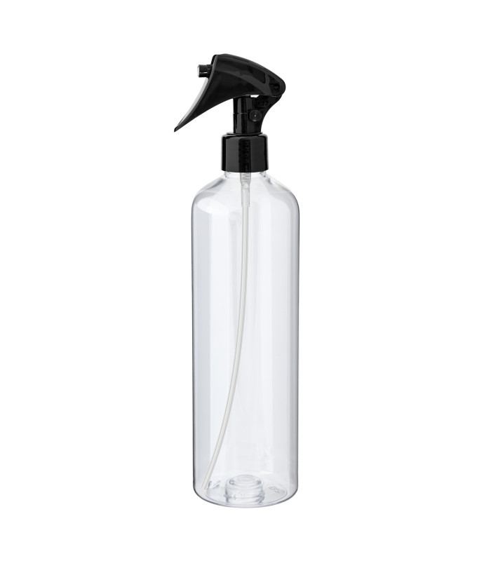 PET-Flasche 500 ml transparent mit schwarzem Sprühkopf Mini-Trigger [2]