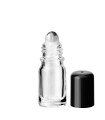 Glasflasche 5 ml klar Roll-on mit schwarzem Schraubverschluss [2]
