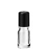 Glasflasche 5 ml klar Roll-on mit schwarzem Schraubverschluss [2]