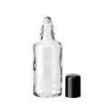 Glasflasche 50 ml klar Roll-on mit schwarzem Schraubverschluss [2]