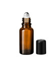 Glasflasche 20 ml braun Roll-on mit schwarzem Schraubverschluss [2]