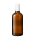 Glasflasche 100 ml braun Roll-on mit weißem Schraubverschluss [2]
