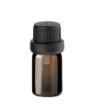 Glasflasche 5 ml braun mit schwarzem Tropfer [2]