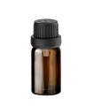 Glasflasche 10 ml braun mit schwarzem Tropfer [2]