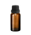 Glasflasche 20 ml braun mit schwarzem Tropfer [2]