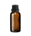 Glasflasche 30 ml braun mit schwarzem Tropfer [2]