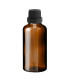 Glasflasche 50 ml braun mit schwarzem Tropfer [2]