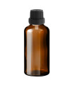 Glasflasche 50 ml braun mit schwarzem Tropfer [2]