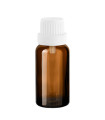 Glasflasche 20 ml braun mit weißem Tropfer [2]