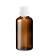 Glasflasche 50 ml braun mit weißem Tropfer [2]