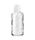 Glasflasche 50 ml klar mit weißem Tropfer [2]