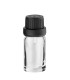 Glasflasche 10 ml klar mit schwarzem Tropfer [2]