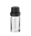 Glasflasche 10 ml klar mit schwarzem Tropfer [2]