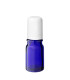 Glasflasche 5 ml blau Roll-on mit weißem Schraubverschluss [2]