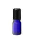 Glasflasche 5 ml blau Roll-On mit schwarzem Schraubverschluss [2]